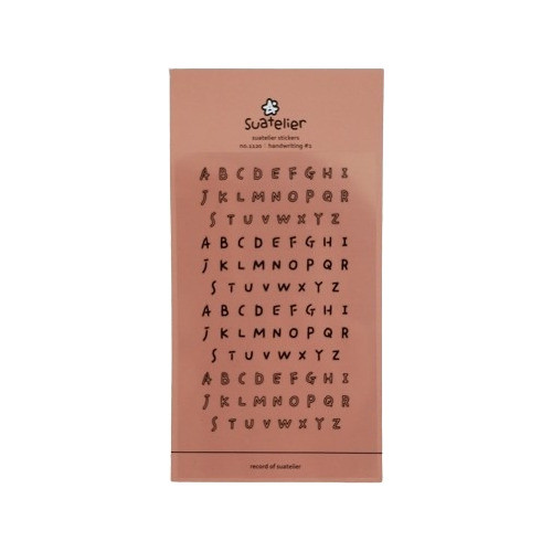 Stickers Pvc Plancha 10x19 Cm Suatelier Handwriting 2 0