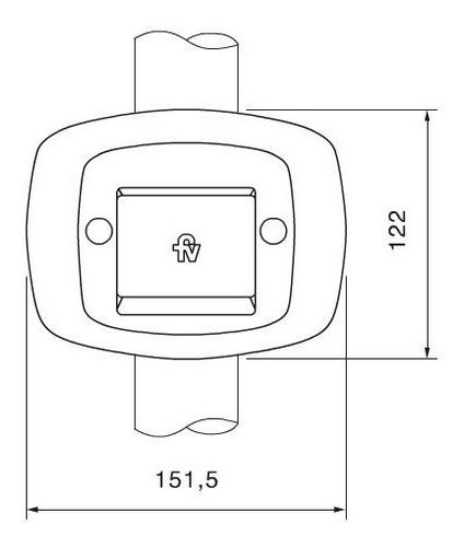 Tapa Y Tecla Para Valvula Descarga De Inodoro Fv 0368.01 Cba 1