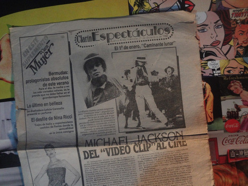Clipping Michael Jackson Diciembre De 1998 Caminante Lunar 0
