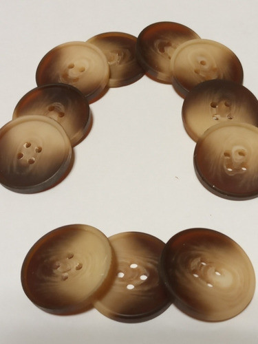 Antigua Casa De Botones Botones Barra Color Habano T25 0