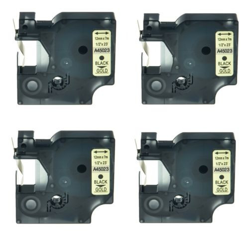 Alta Calidad 4pk 45023 Negro Sobre Cinta De Gold Label Para 0