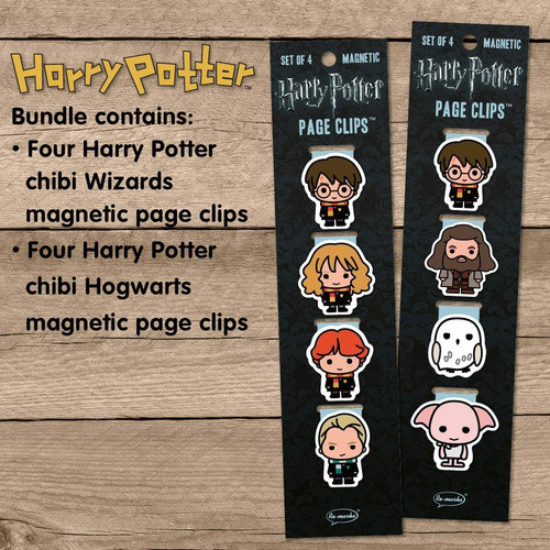 Señaladores De Libros Magnetico, Harry Potter (pack De 8) 1