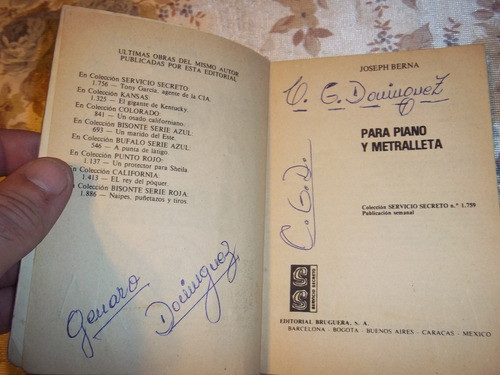 Para Piano Y Metralleta - Joseph Berna - Nro. 1759 1
