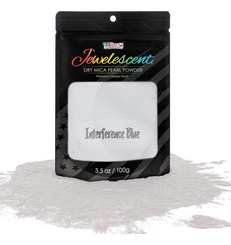 Pigmento Para Resina/arte Mica En Polvo Azul Interferen.100g 0
