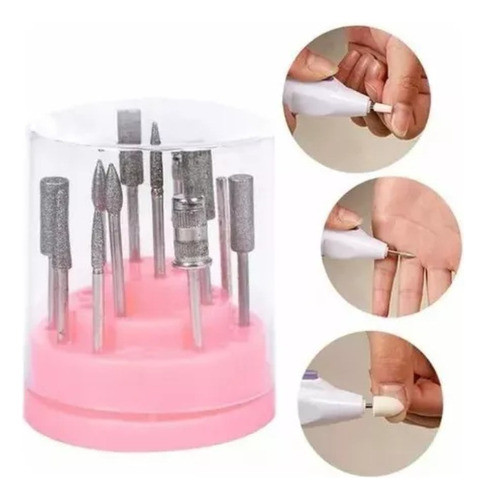 Porta Fresas Torno Fresero Manicuria Uñas Gel Acrílico 0