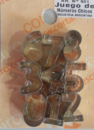 Juego De Numeros Cortantes Cairo Chicos!!! 1