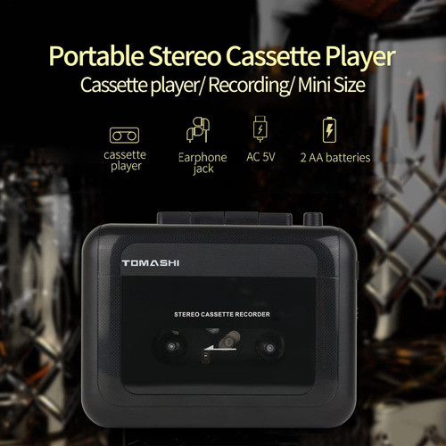 Tomashi Portable Cassette Player Registrador Registradora Wa 1