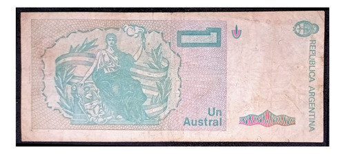 Argentina 1 Austral 1989 Serie A Bueno Bot 2810 Reposición 1