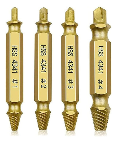 Juego Extractor De Mecha Tornillo Roto 4 Pzas Ruhlmann Mj 0