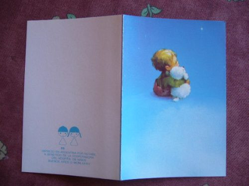 Tarjeta Navideña Del Hospital De Niños / Año 1984 0