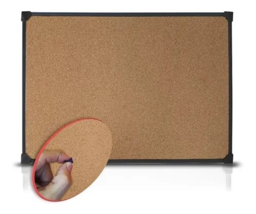 Pizarra De Corcho 60 X 80 Con Marco De Metal 1