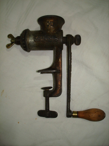 Picadora De Carne Antigua Universal 00 Made In U.s.a C65401 0