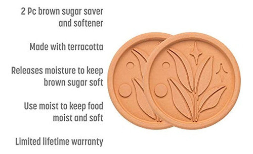Goodful Brown Sugar Saver And Softener, Diseño De Hojas, Dis 1