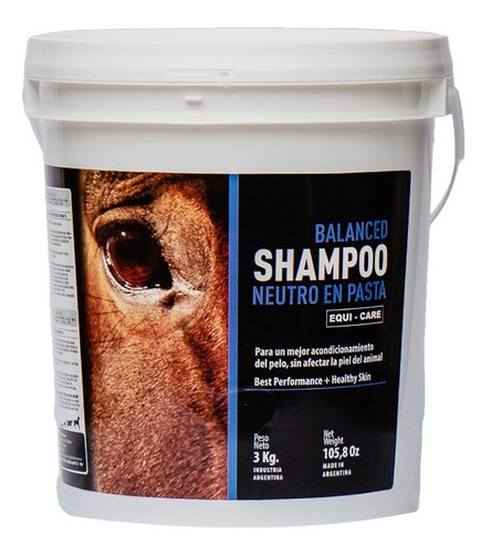 Shampoo Para Caballos Neutro Solido 3kg Equi Care 0
