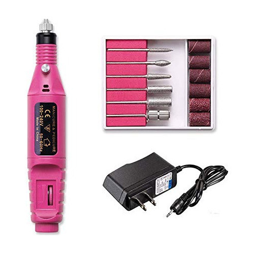 Mini Torno Manicura Pedicura Uñas Esculpidas 6 Punteros 0