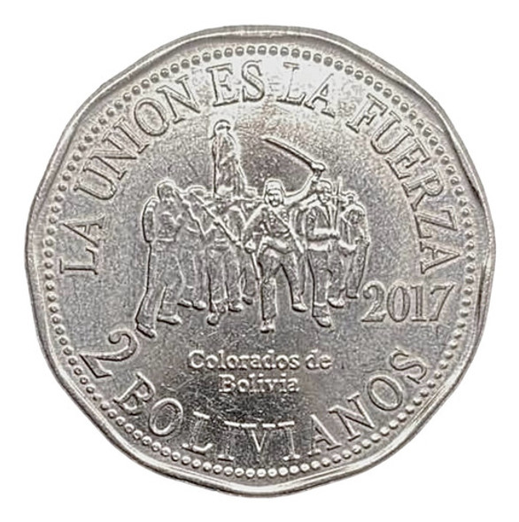 Bolivia Plurinacional - 2 Bolivianos - Año 2017 - Km #220 0