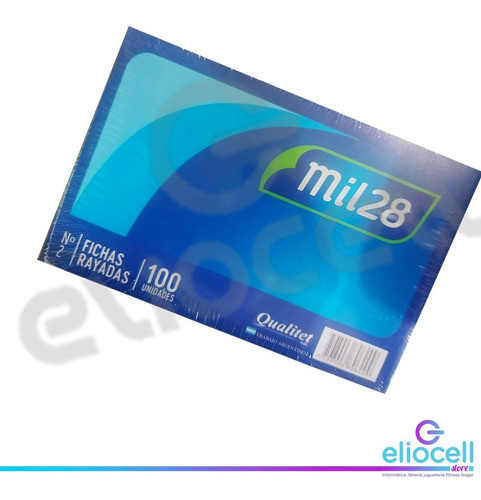 Ficha Rayada Numero 2 X 100 Unidades 1