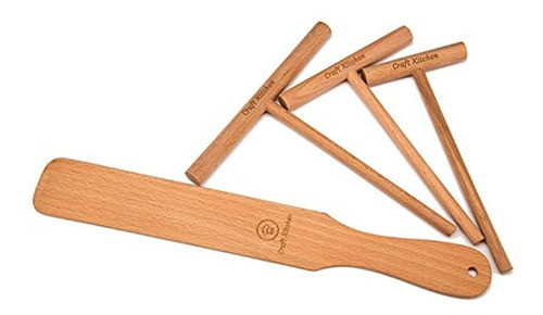 Esparcidor De Crepe Y Juego De Espatula - 4 Piezas (espat 0