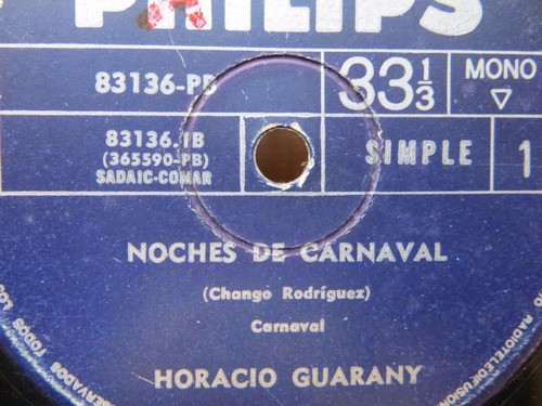 Horacio Guarany Vinilo Simple X 2 Philips 83136 + 6049013 1