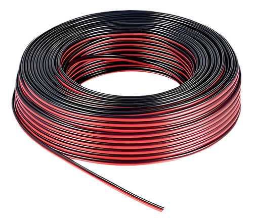 Cable Para Bafle Parlante 2 X 0,50 Rojo Y Negro X 300 Mts 0