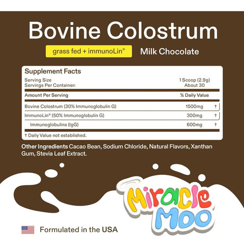 Miracle Moo Sabor Chocolate Calostro Bovino Viral Tiktok 1