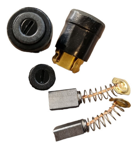 Juego De Carbones +porta Carbon Lijadora Gamma G1925ar 0