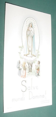 Tarjeta Religion Jubileo Sacerdotal Obispo San Nicolas 1961 0
