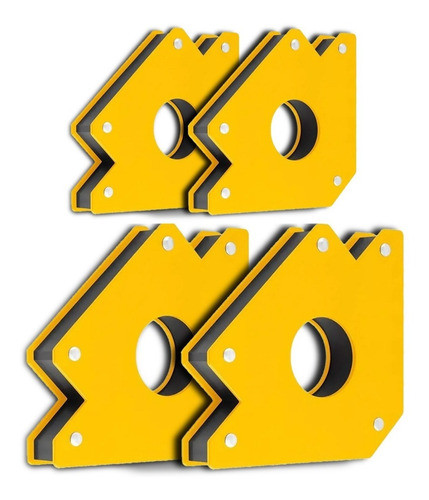 4 Escuadras Imantadas   2 De 4 PuLG.s Y 2 De 5 PuLG. 0