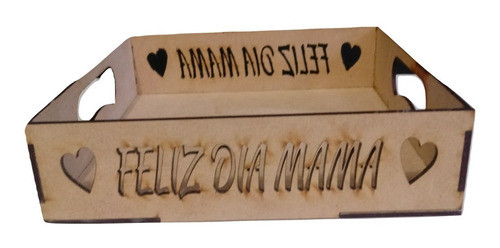 Bandeja Dia De La Madre   20x20x5 Cm  X 10 Unid Morema Trece 1