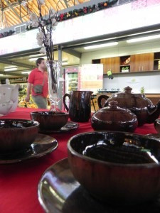 Antiguo Juego De Loza En Terracota Esmaltada Belga Sellado 0