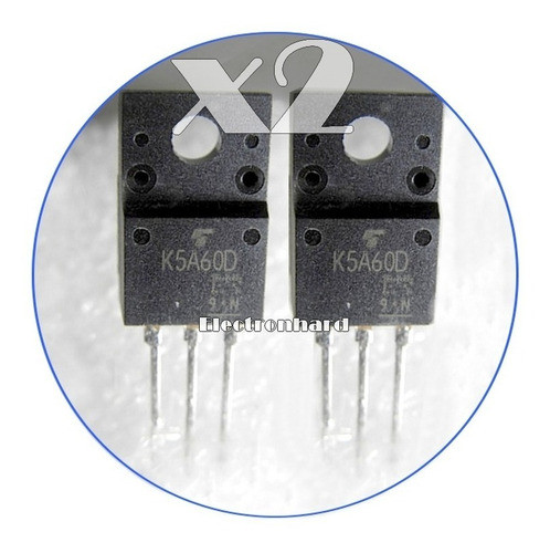 Set X 2 Tk5a60d K5a60d K5a60 5a60 5a60d Canal N 600v 5a 35w 1