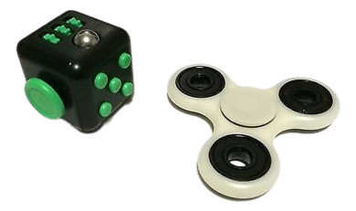 Fidget Cubo + Brillante Mano Spinner Ansiedad Estrés Socorro 1