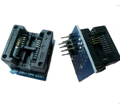 Zocalo Adaptador Smd Soic8 A Dip8 200mil Eeprom Ch341 1