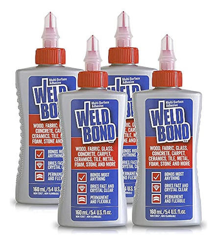 Pegamento Adhesivo Multisuperficie Weldbond, Se Adhiere A Ca 0