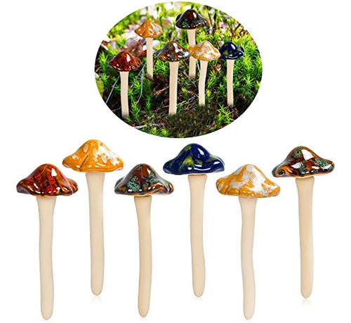 Aigel Garden Decor Mushrooms, Champiñones De Cerámica Para L 0