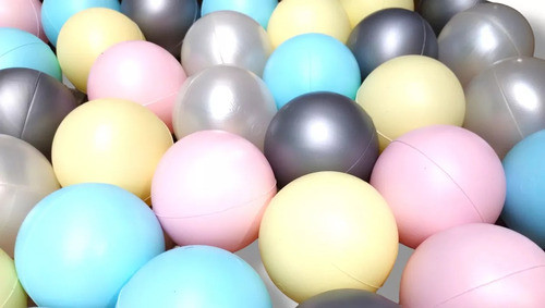 Bolson Pelotas Pelotero Niños 500 Uni Color Pastel No Toxica 1