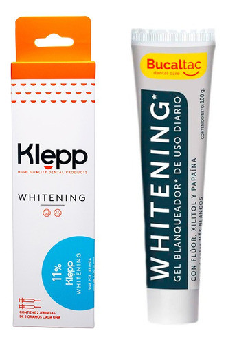 Klepp Whitening Menta 11% + Bucal Tac Whitening Gel Dental 0
