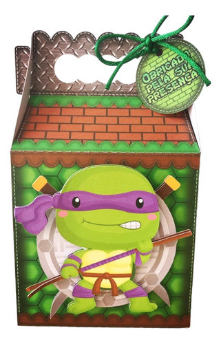 10 Cajitas Loncheras De Tortugas Ninjas 0