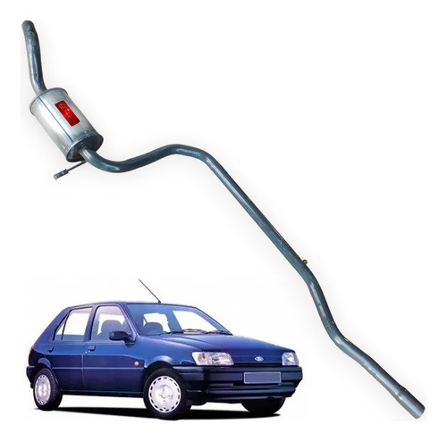 Silenciador Ford Fiesta 1.3 I Diesel 1.8 1995 1996 Reforzado 0