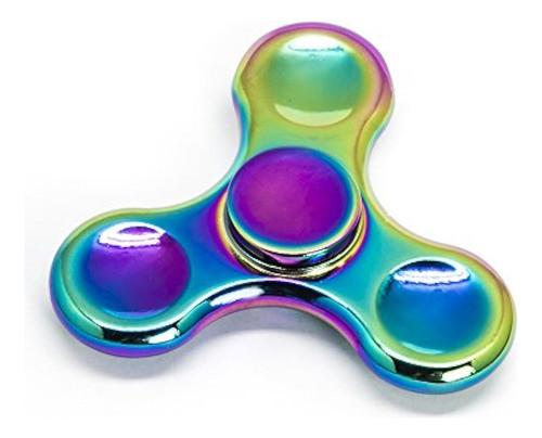 Fidget Spinner De Metal Arco Iris Antiansiedad, 1