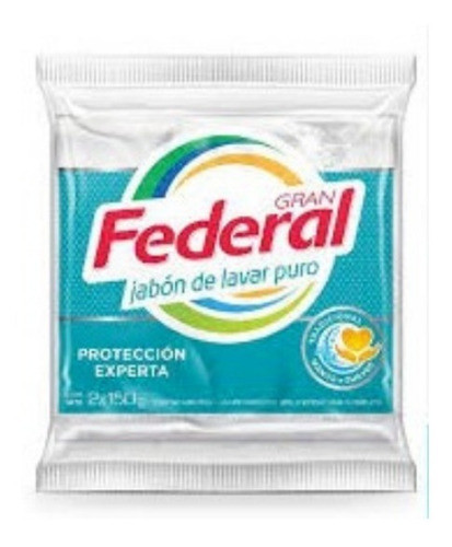 Jabon En Pan Federal Blanco 2unidades 150 Gramos (cod 5748) 0