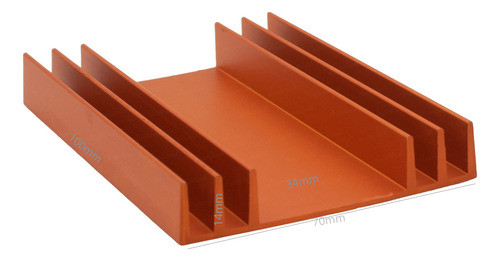 5 Disipadores Zd5 X 100mm R.t. 4.10º C/w (70x17x100mm) 1