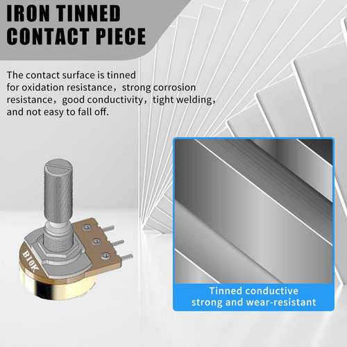 Dafurui Paquete De 20 Potenciometro Giratorio B10k De 10k Oh 1