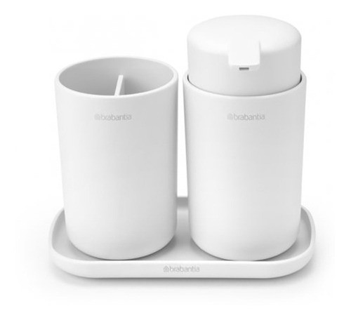 Set De 3  Para Baño Brabantia Blanco280382 Bazarnet 0