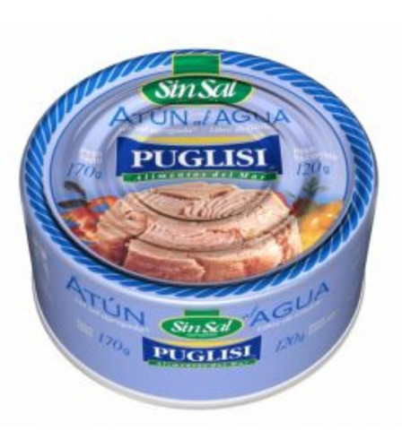 Atun Sin Sal Al Agua Puglisi 170 Grs X 24 Unidades 0