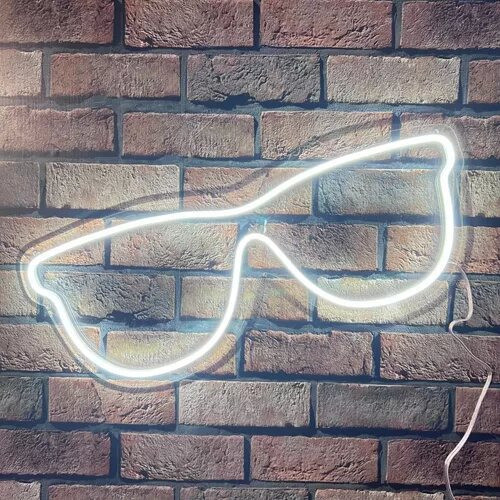 Cartel Lentes Gafas Anteojos Neon Led Acrilico Transparente 1