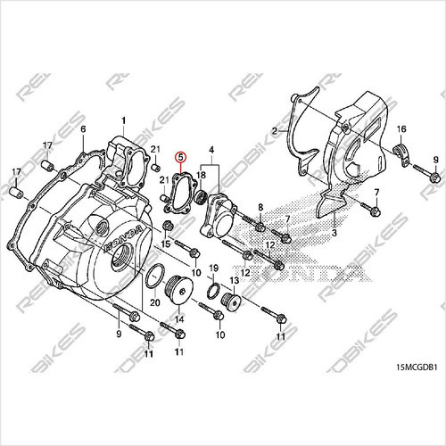 Junta Encendido Izquierdo Honda Falcon Nx400 Original J1 1