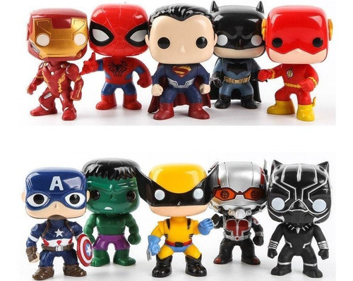 Muñecos Cabezones Avengers Liga De Justicia Juguetes Cabezon 0