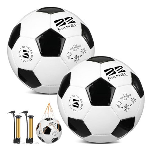 Shappy 2 Pelotas De Fútbol De Navidad A Granel Con 0