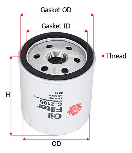 Filtro Aceite Citroen Xantia (x1) 1.8 I 8v 90cv Nafta 1993 A 0